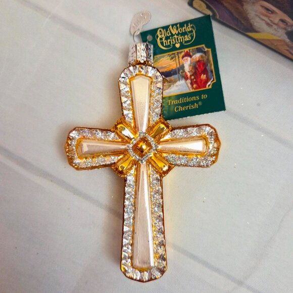 🎄Old World Christmas Tree Spiritual Holy Gifts Glass Blown Ornaments NEW - Picture 10 of 14